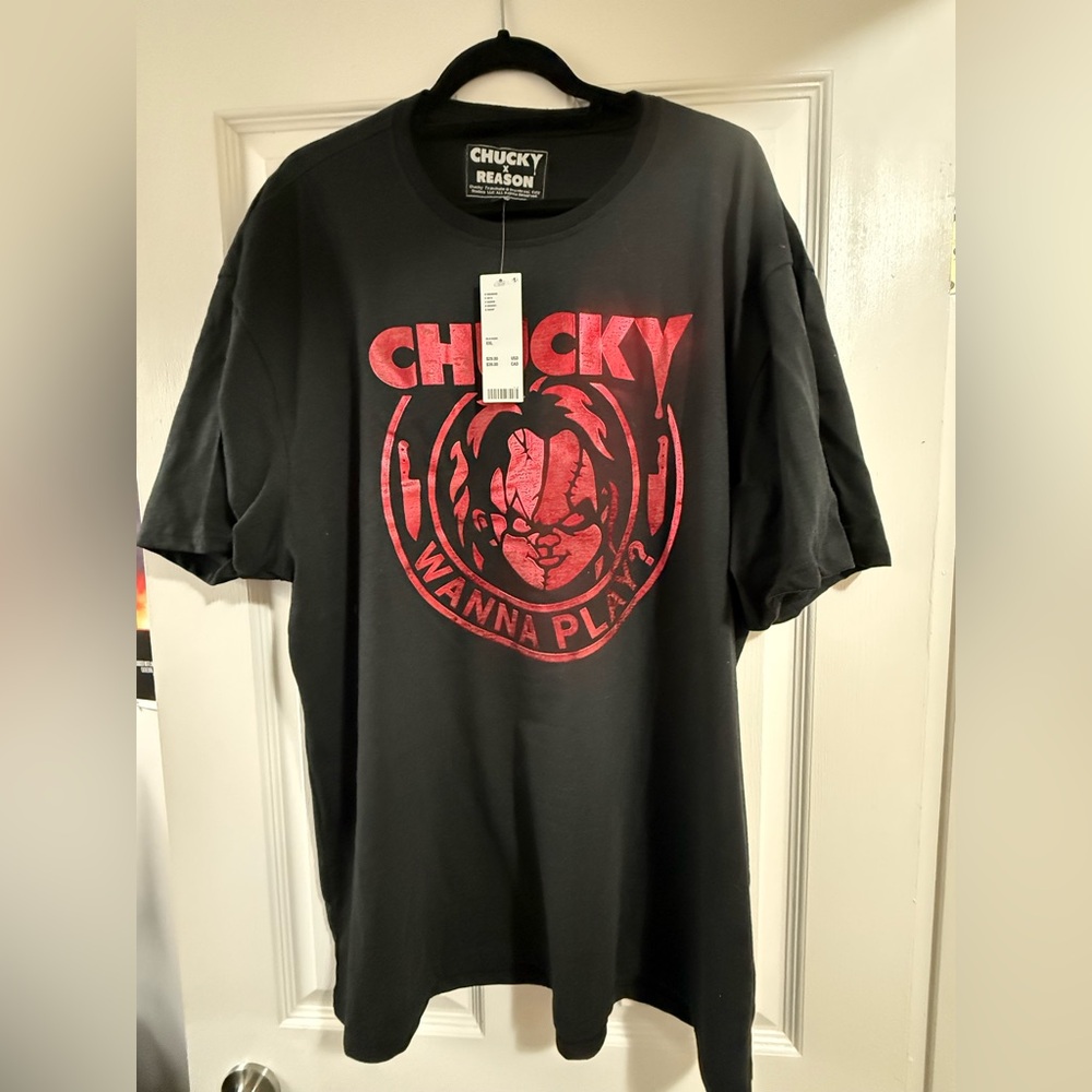 Chucky Black and Red Graphic Tee